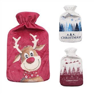 क्रिसमस हॉट वाटर बैग फ्लीस कवर