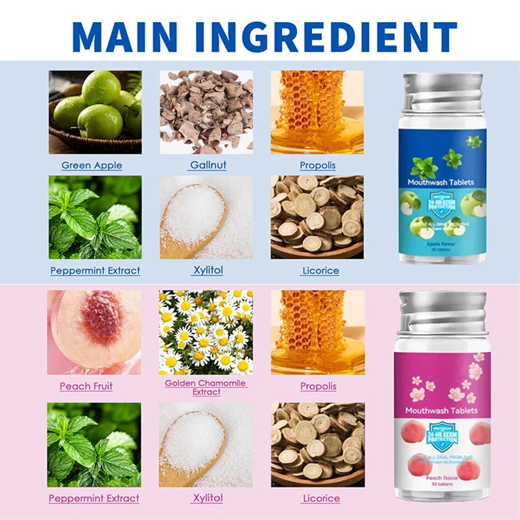 Bad Breath Remover Teeth Mouthwash Tablet