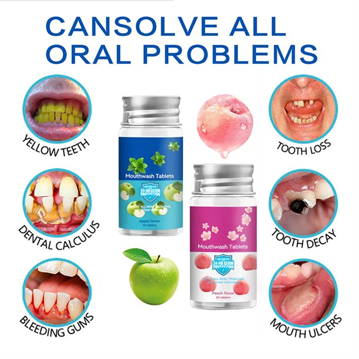 Bad Breath Remover Teeth Mouthwash Tablet