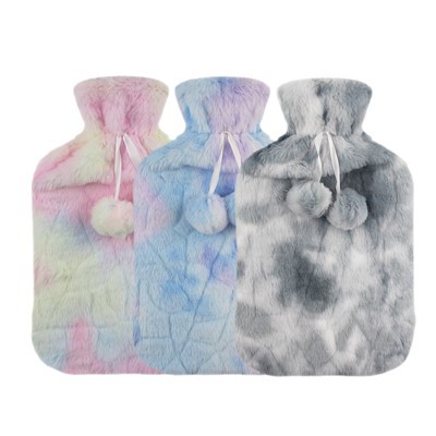 गर्म पानी की बोतल के लिए नरम आलीशान कवर